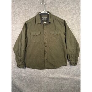 Grizzly Mountain XXL/XXG Olive Green Button Up Shirt Menswear‎ Flannel